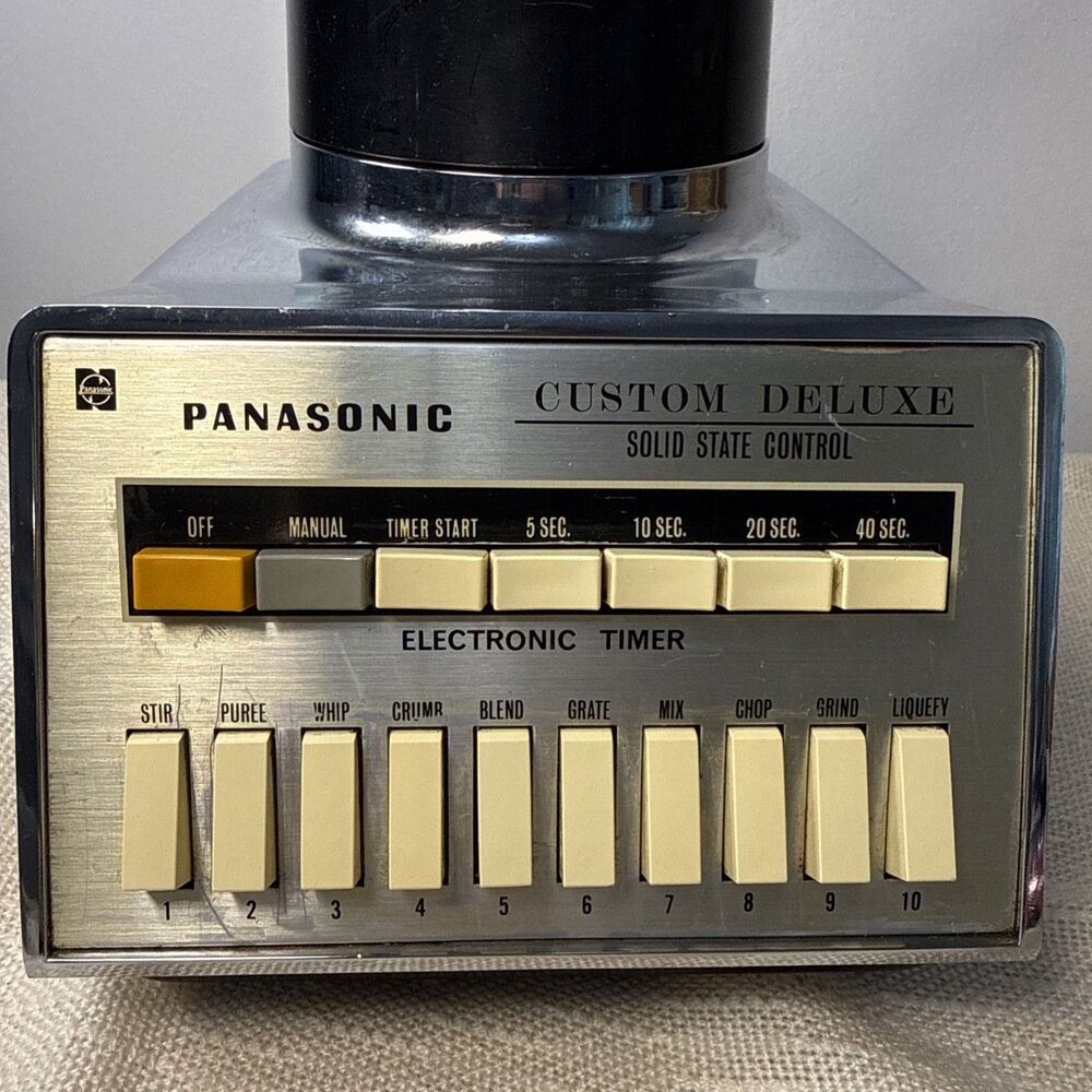 Panasonic Blender Custom Deluxe Solid State Control With Timer Works - Picture 2 of 12